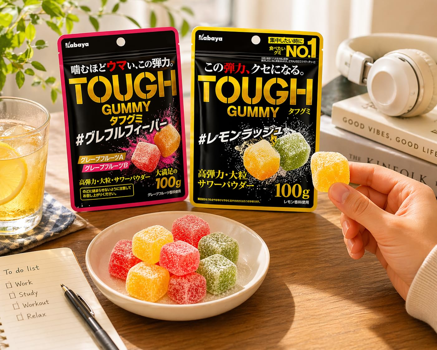 KONBINI JAPAN grapefruit bag label showing 100g size and citrus variety