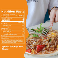 KONJOY drained noodles in a bowl ready to season, convenient and time-saving