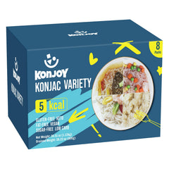 KONJOY front packaging showing 8-pack variety and benefits