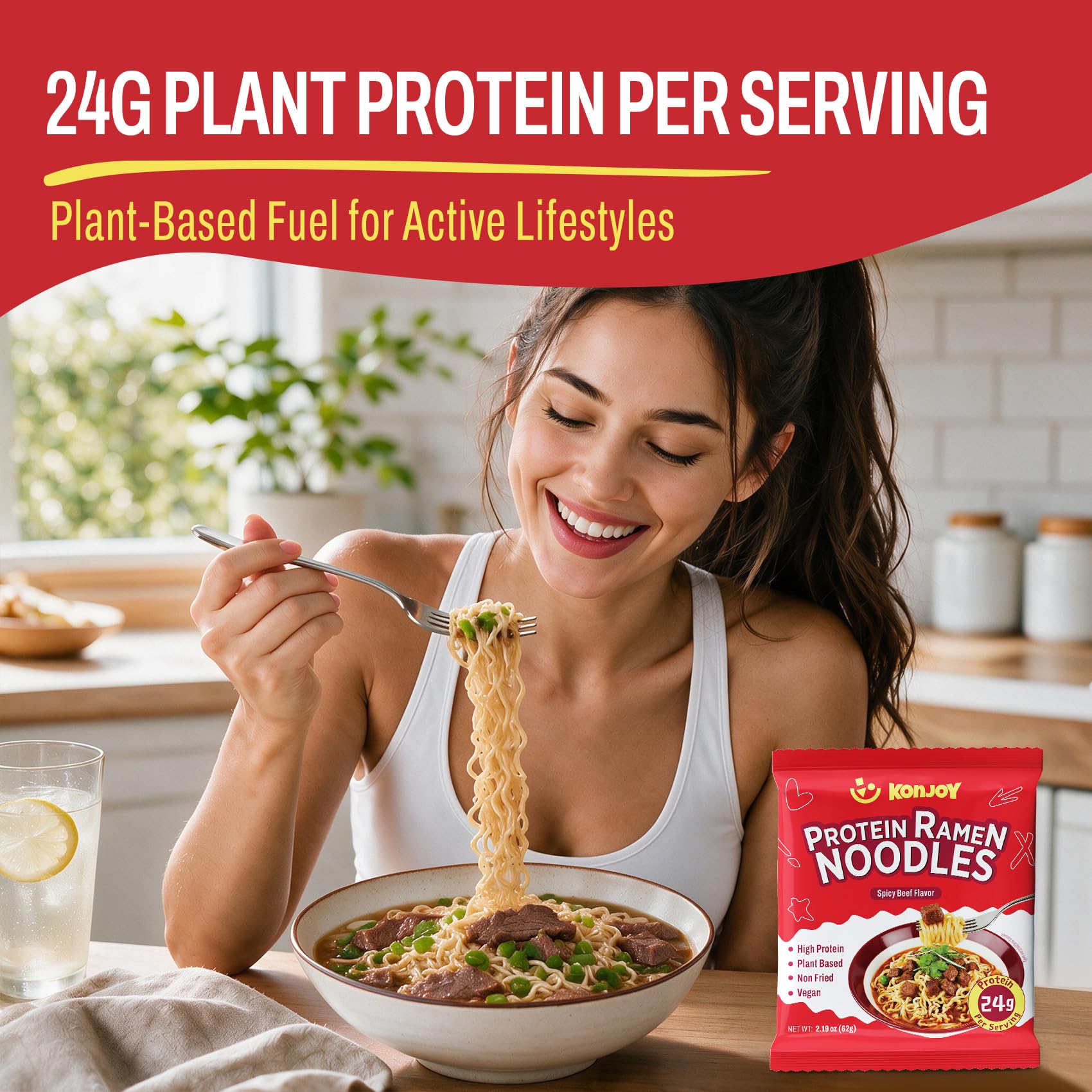 KONJOY bowl in modern kitchen setting showing easy meal prep and lifestyle fit