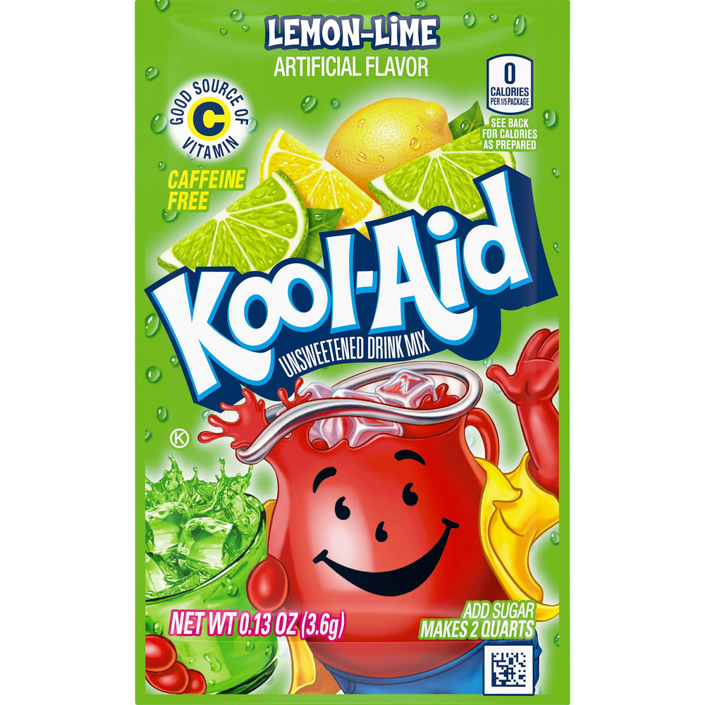 Kool‑Aid prepared pitcher of lemon‑lime drink for party serving