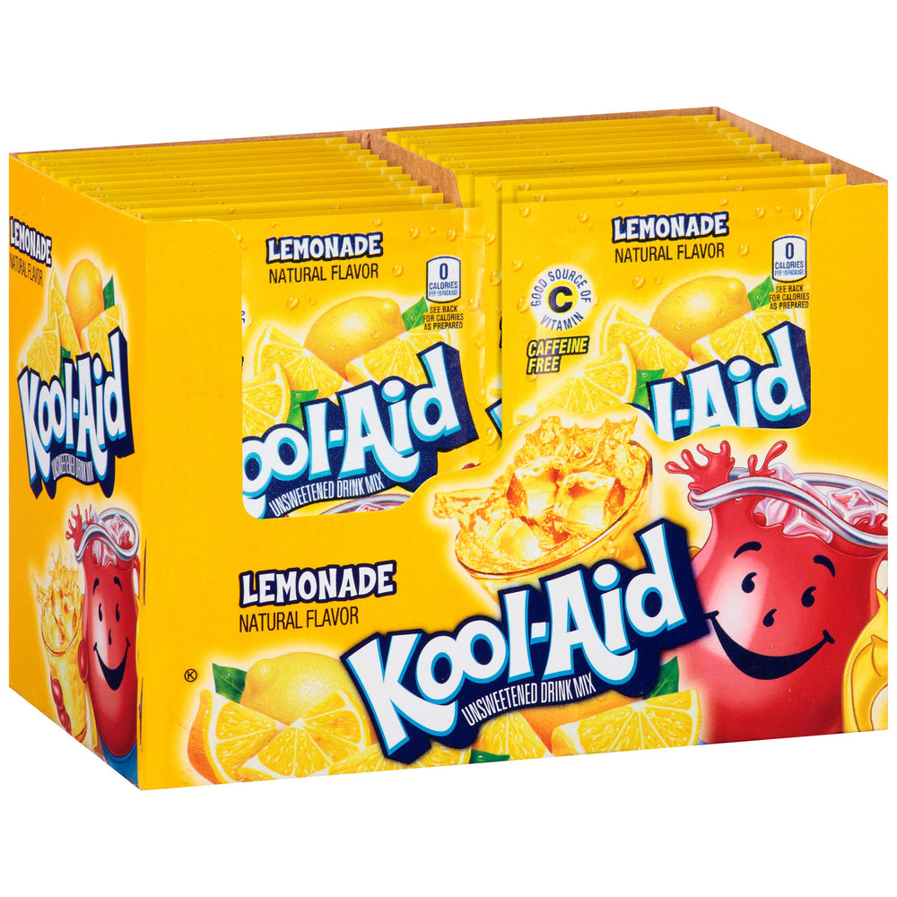 Kool-Aid prepared lemonade in pitcher showing bright color and serving appeal
