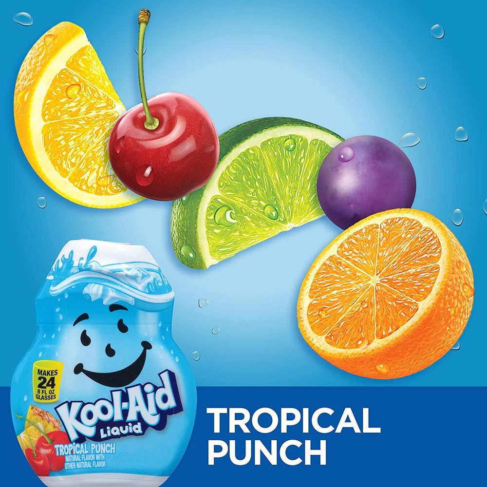 Kool-Aid bottles in lunchbox illustrating convenient, sugar-free drink option