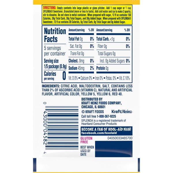 Close-up Kool-Aid packet of Peach Mango highlighting quick mix convenience