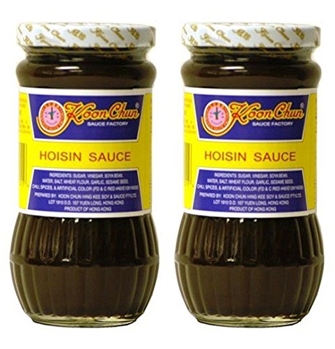 Koon Chun hoisin glass jar front label showing rich sauce and serving suggestion