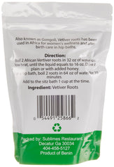 Close-up of KOPABANA vetiver root texture, highlighting organic sun-dried quality and purity
