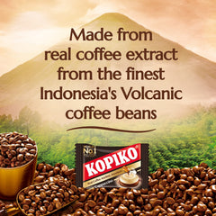 Kopiko close-up of candy surface showing creamy texture