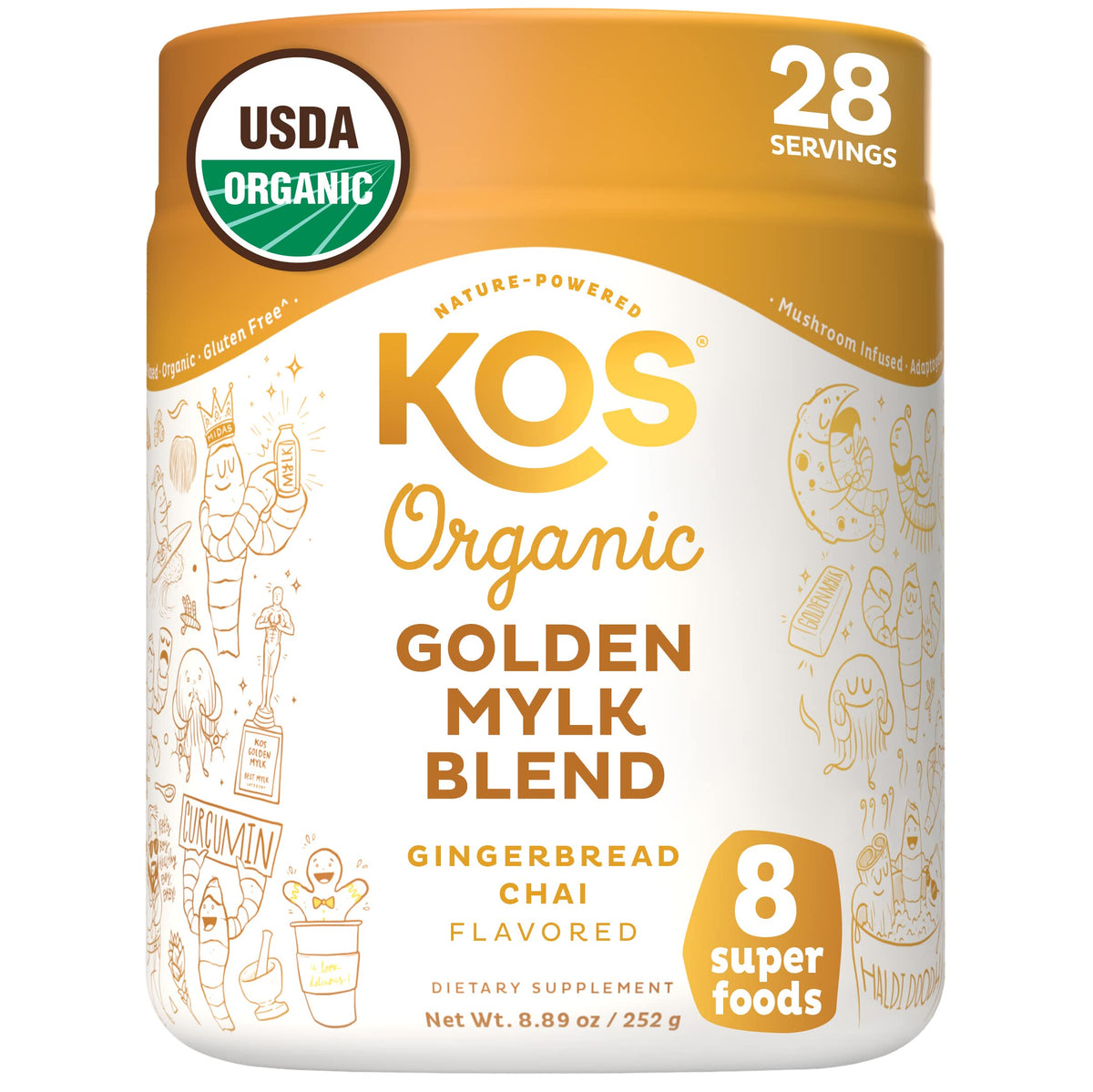 KOS front packaging showing jar for easy identification and shelf appeal