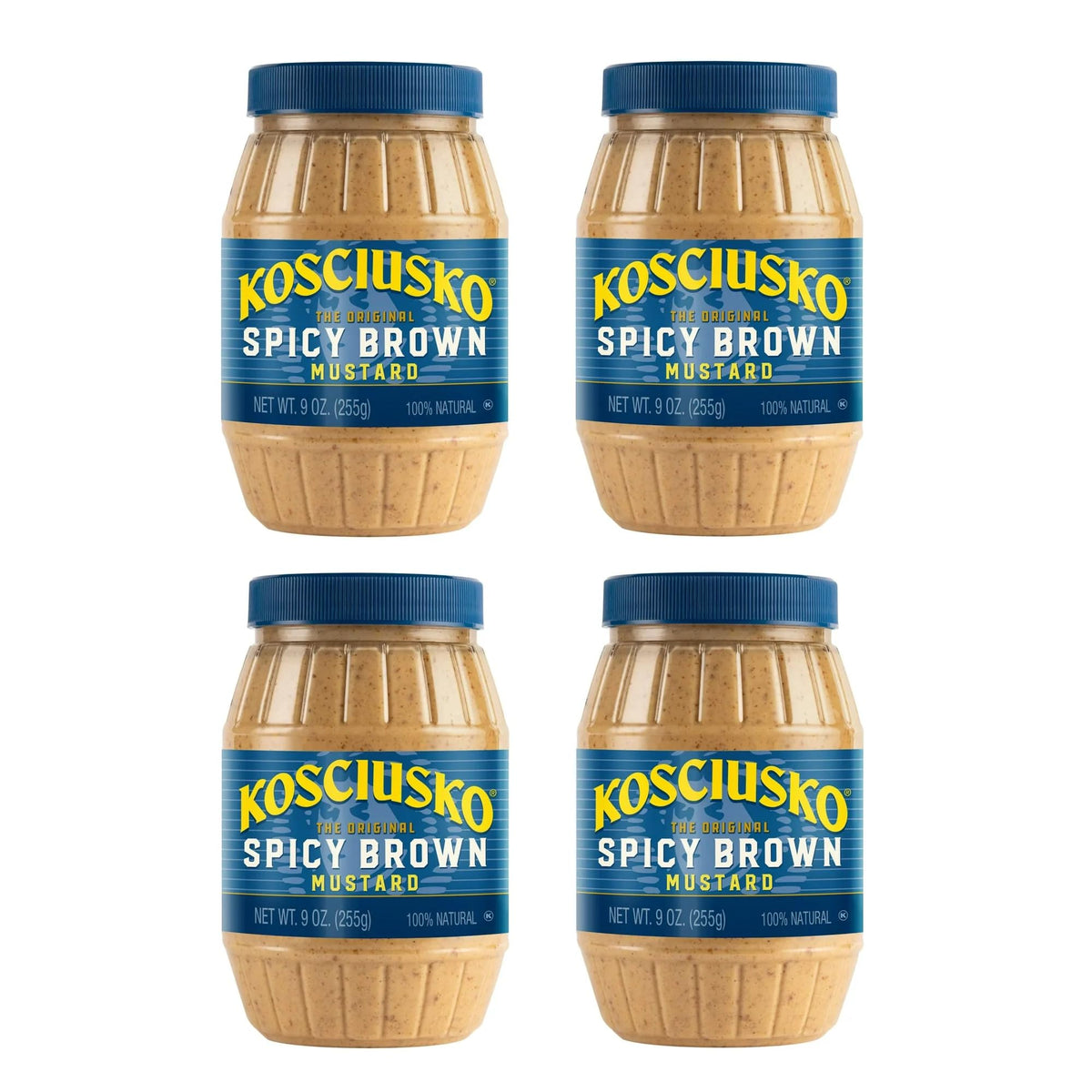 Kosciusko jar front packaging showing label and 9 oz size for clear identification and brand trust