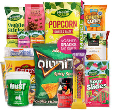 Kosherific front packaging showing brand and 15-count snack assortment, perfect for gifting