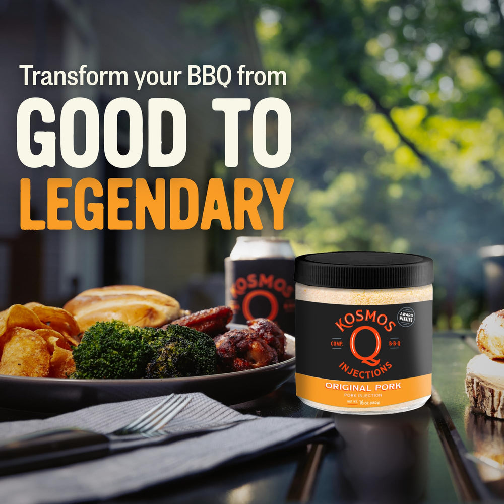 Served pulled pork made with Kosmos Q, tender and juicy barbecue presentation