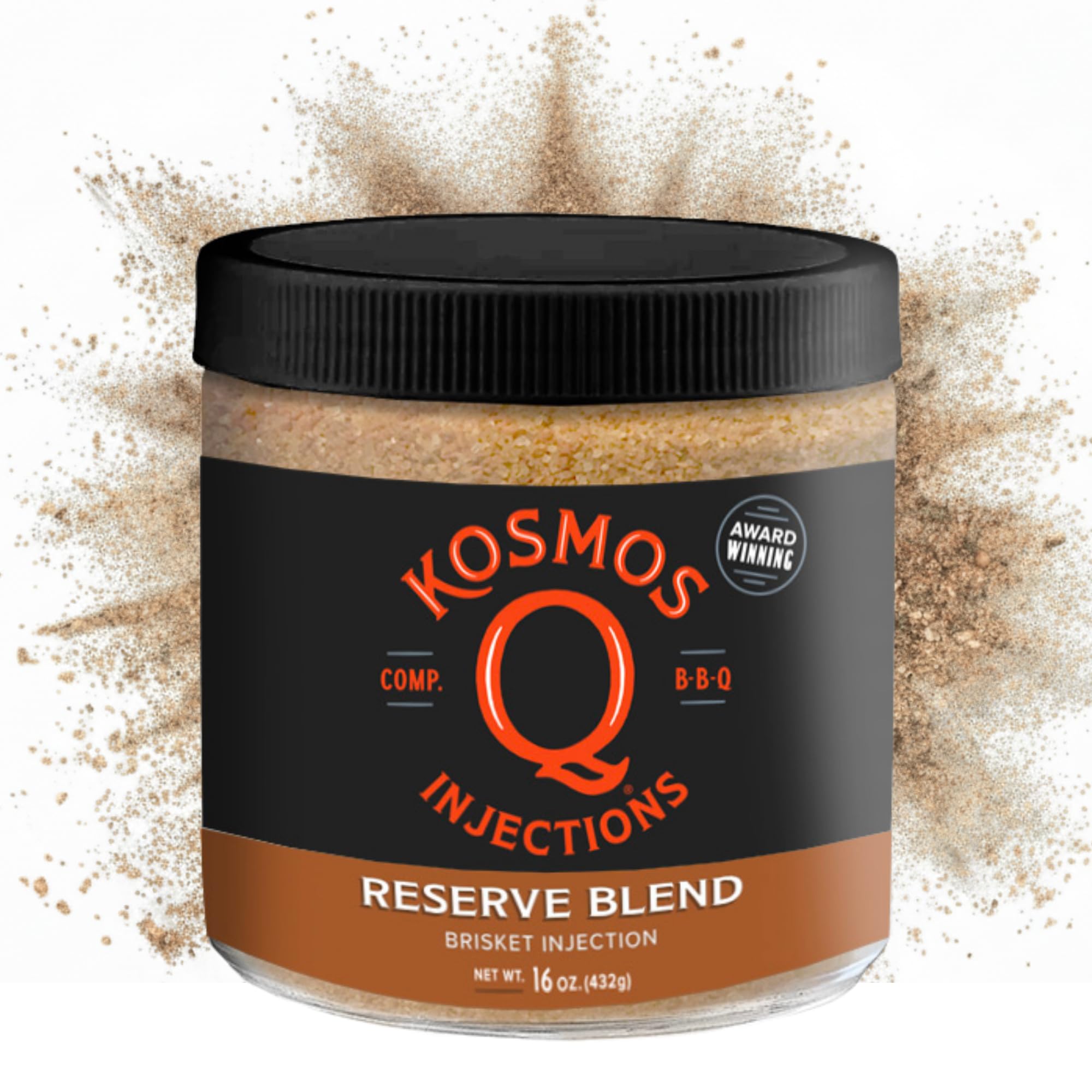 Kosmos Q front packaging showing jar and label for quick product ID and trust