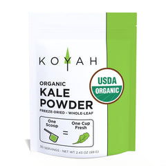 KOYAH front pouch showing product branding and convenient packaging benefit