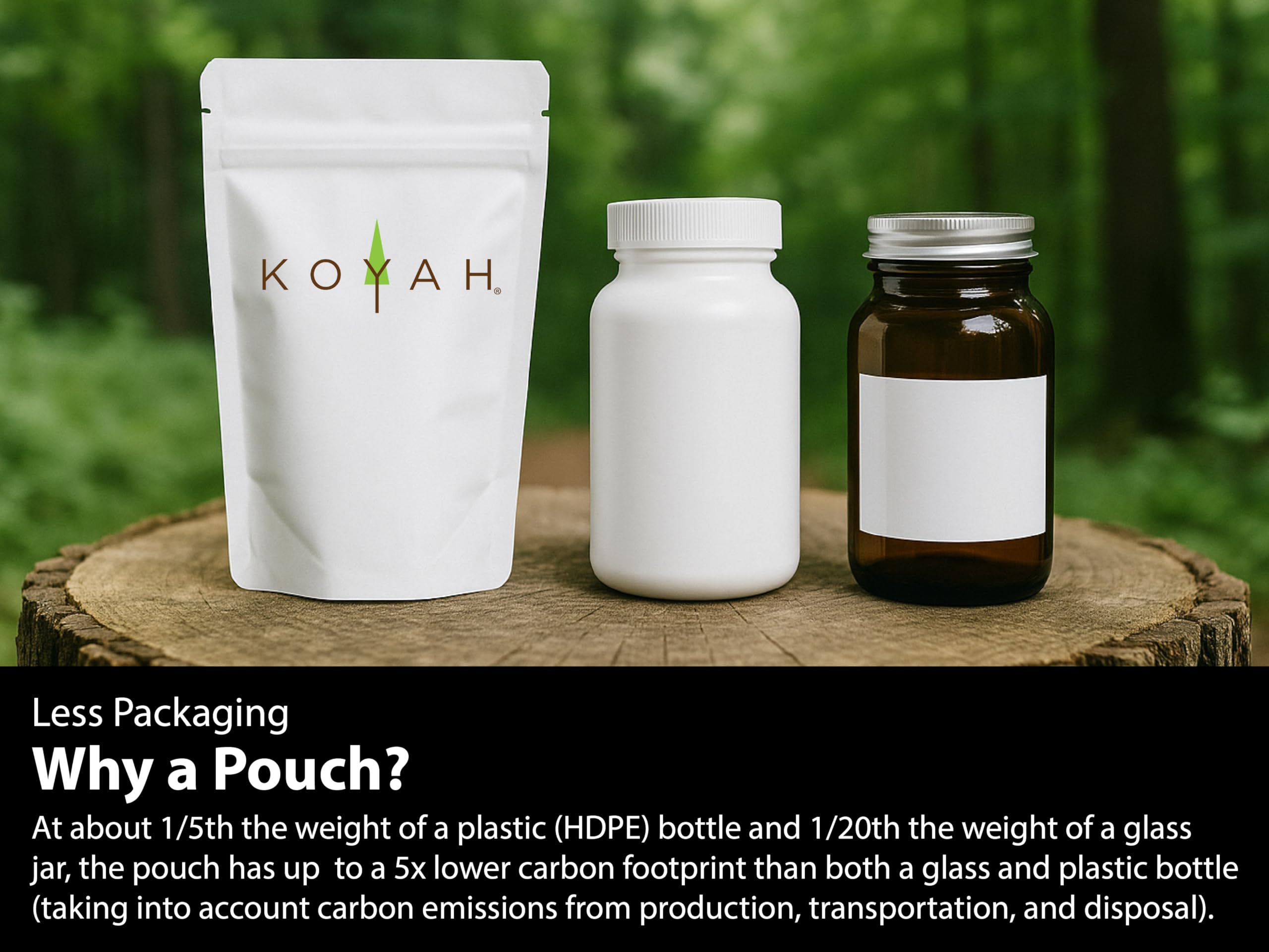 KOYAH powder in trail mix setup for portable, shelf-stable snacks