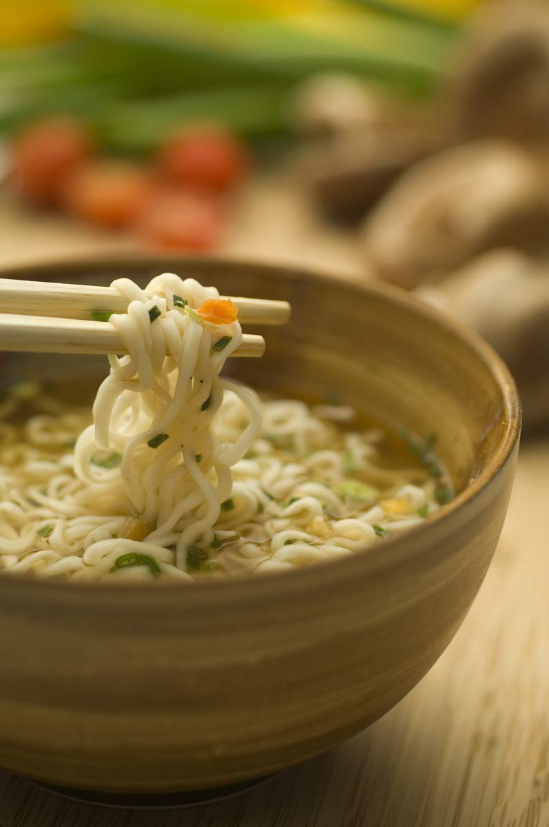 Koyo prepared bowl steaming ramen illustrating quick hot-meal convenience