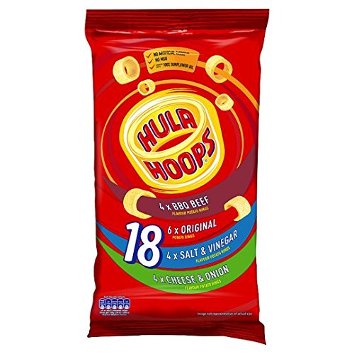 KP Hula Hoops front packaging showing variety pack and portion convenience