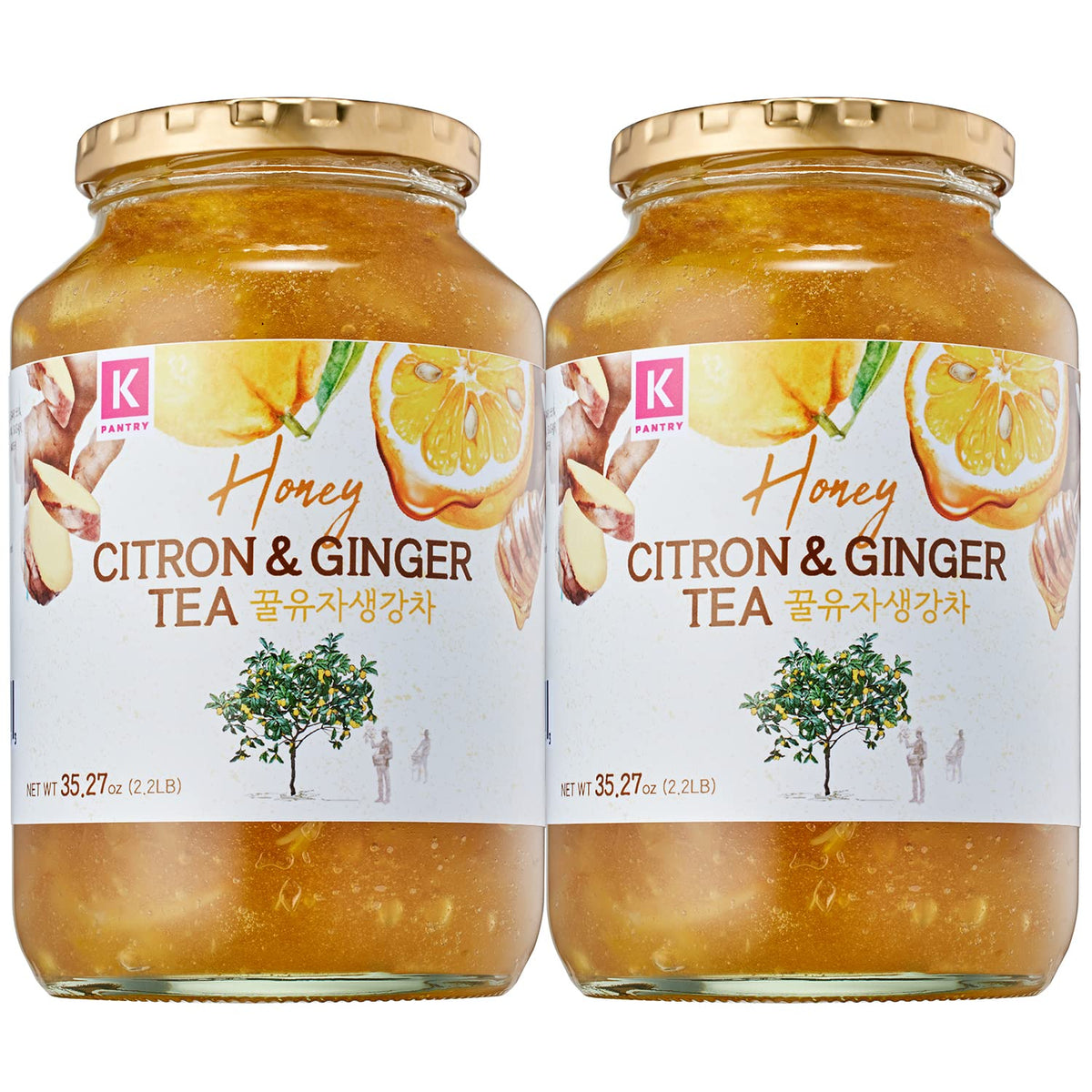 KPANTRY jar front view showing label and citron preserve benefit of authentic fruit