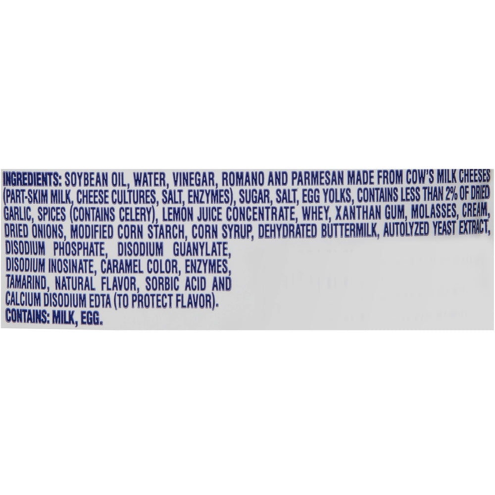 Kraft dressing poured on mixed greens showing cling and creamy appearance