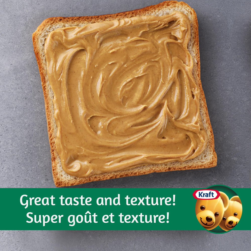 Kraft peanut butter spread on toast demonstrating creamy, easy spreading