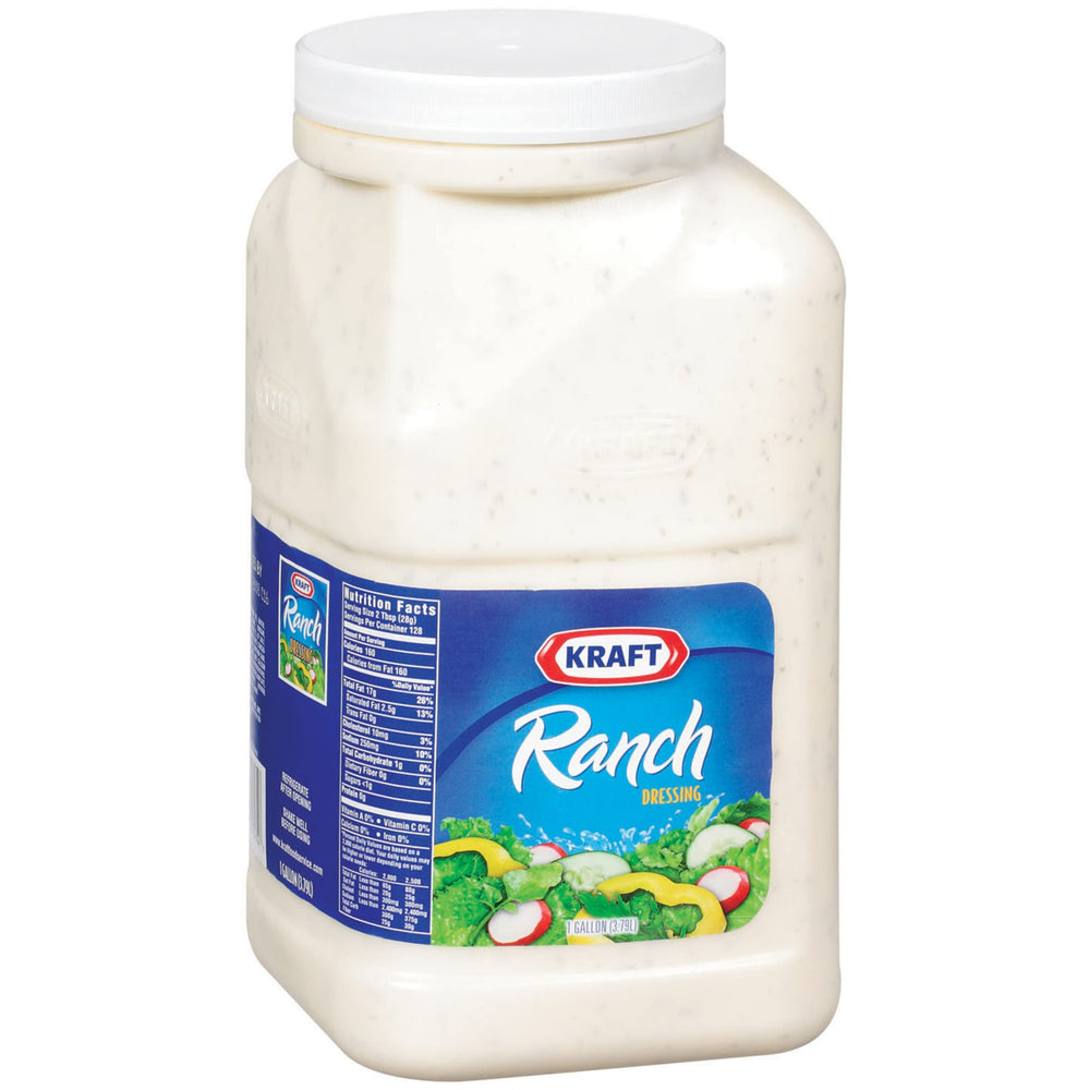 Close-up of Kraft Ranch ingredients display including garlic and herbs showing flavor sources