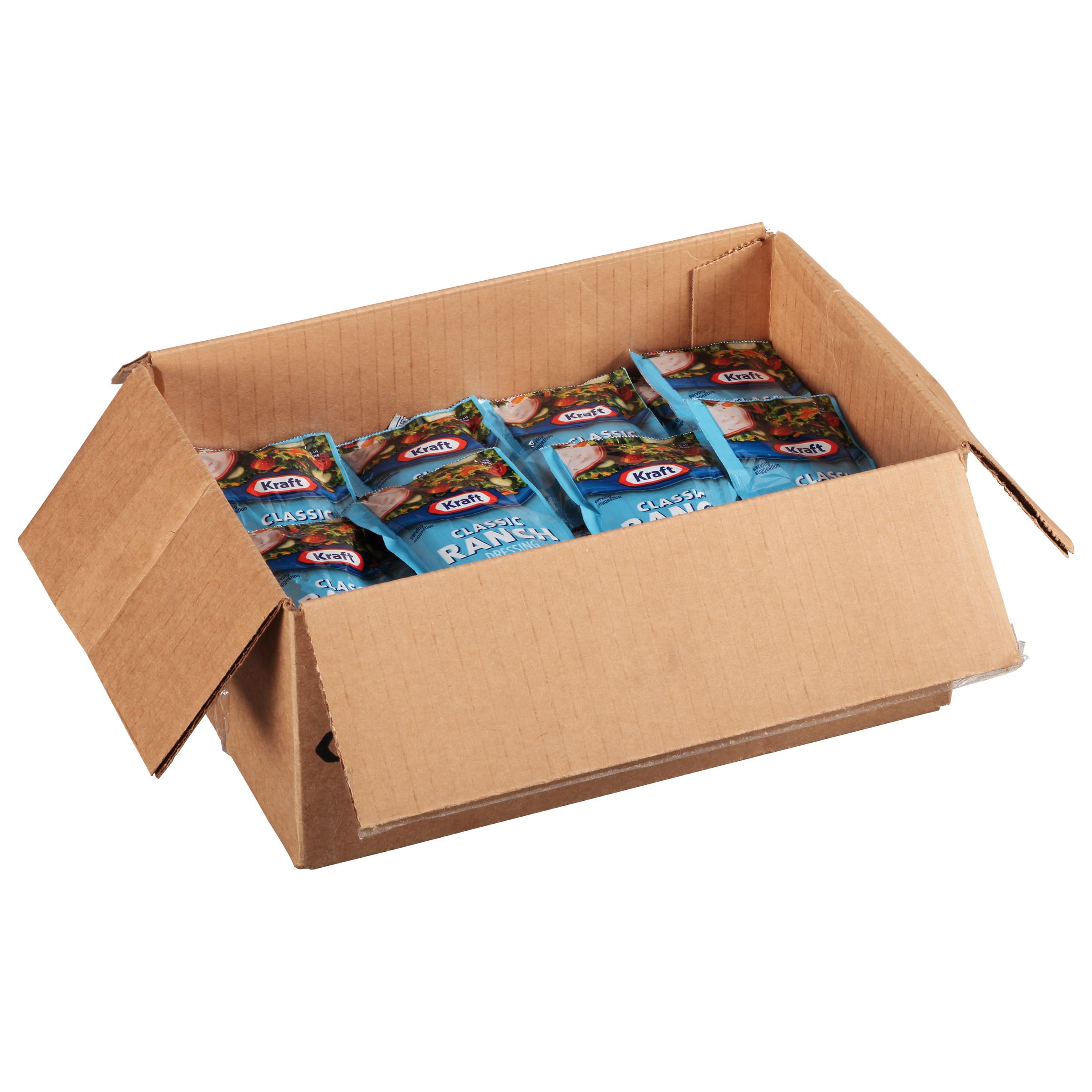 Kraft ranch packet tucked inside lunchbox demonstrating grab-and-go convenience