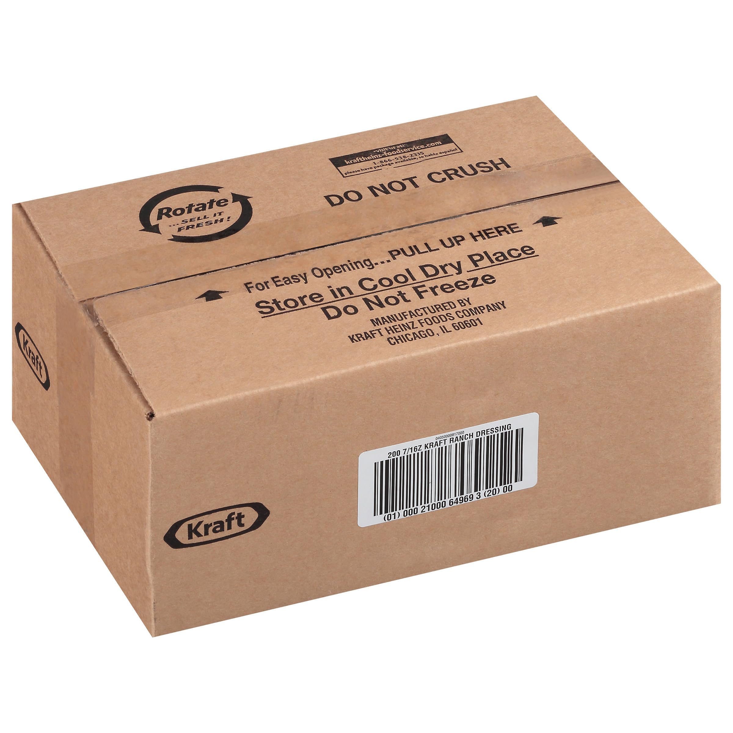 Good Seasons Kraft open case showing interior packaging and bulk storage efficiency
