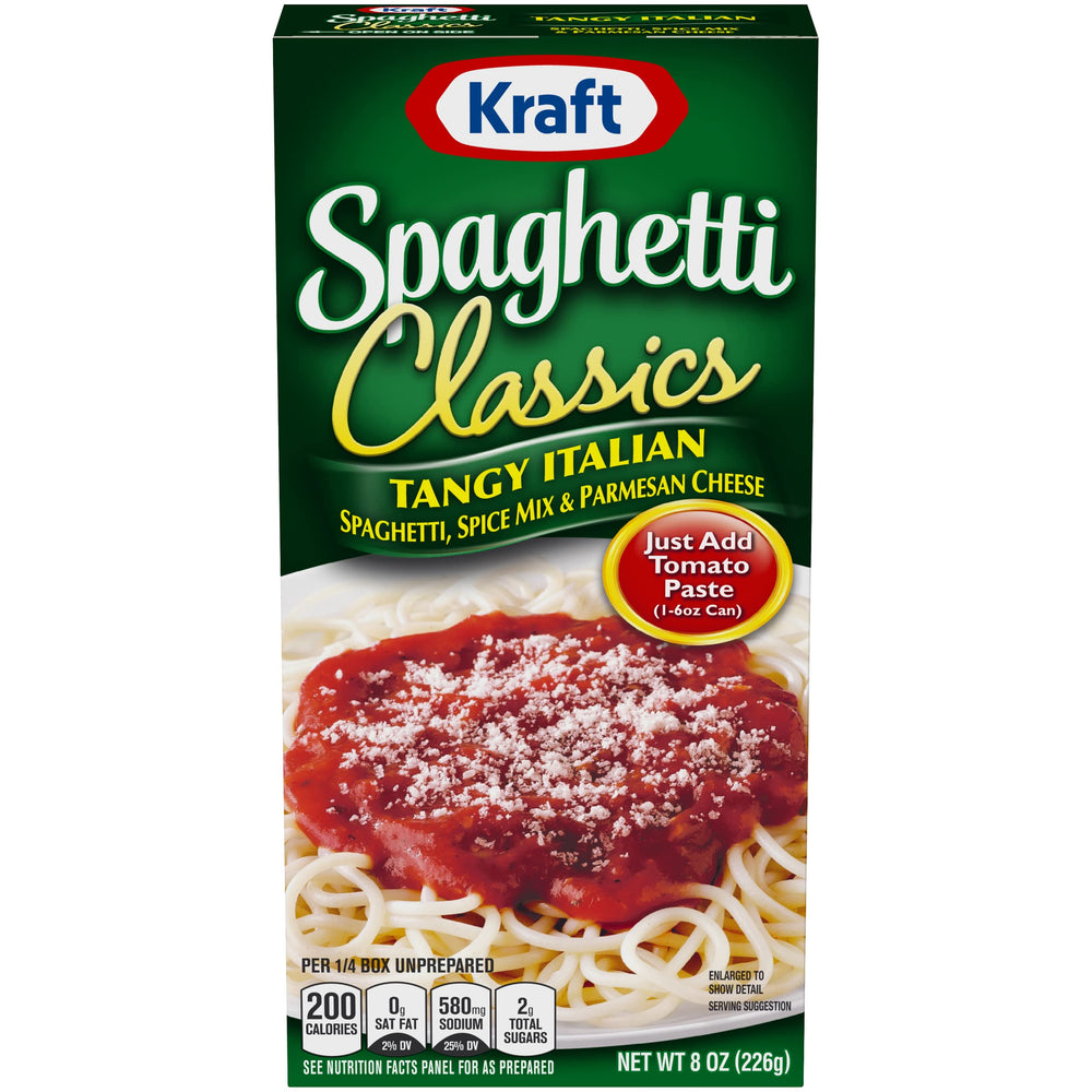 Kraft front packaging showing meal kit and branding for quick family dinners
