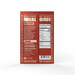 Kreatures of Habit powder mix poured into jar showing easy-prep convenience