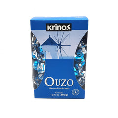 Krinos front packaging showing 10.6 oz bag and clear branding benefit: easy identification