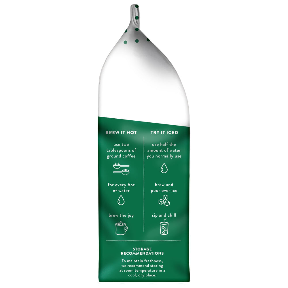 Krispy Kreme bag beside a measuring scoop to show 12oz scale for portion planning