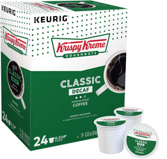 Krispy Kreme front packaging showing 24-count box and product benefit fresh taste