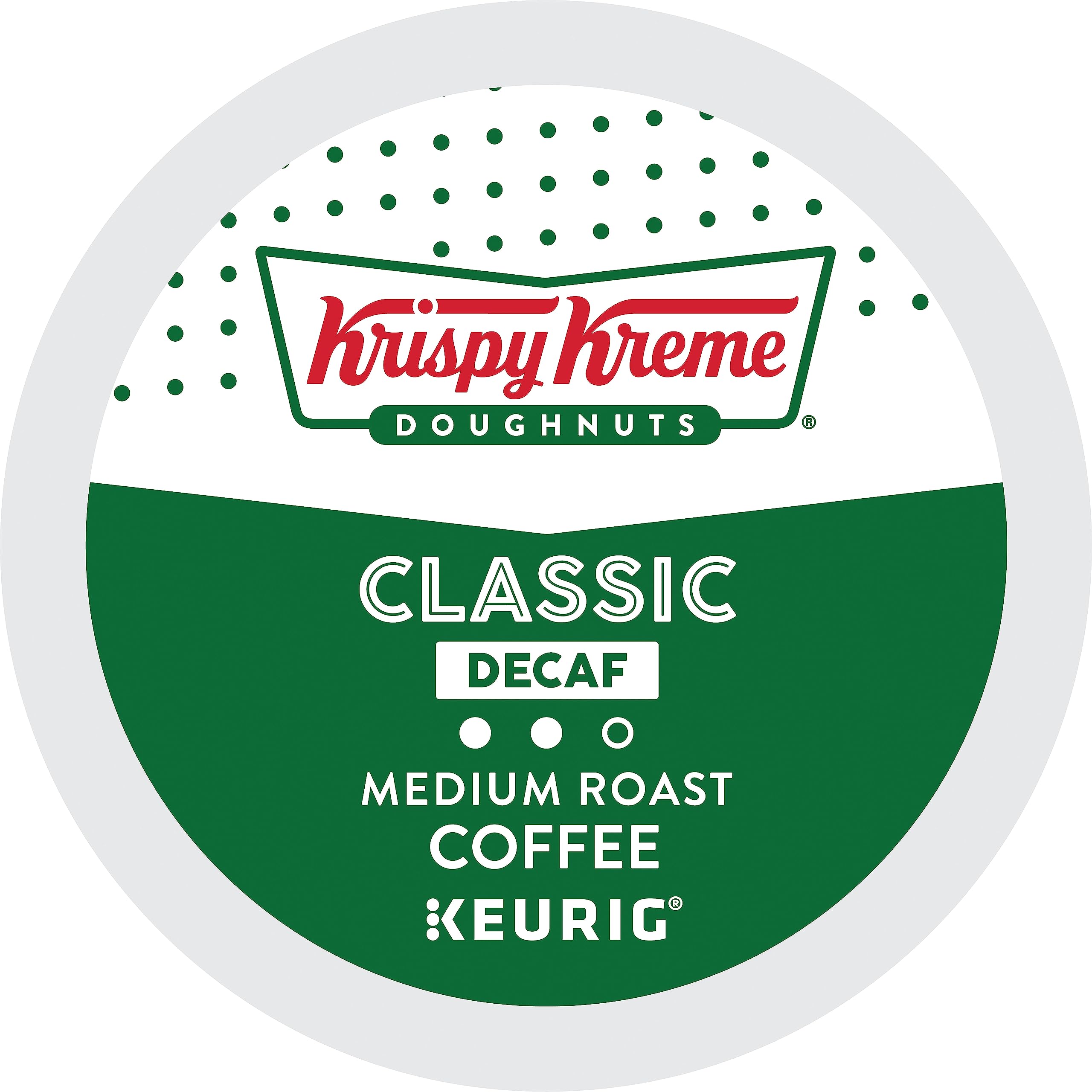 Krispy Kreme opened box with pods visible for convenient single-serve use
