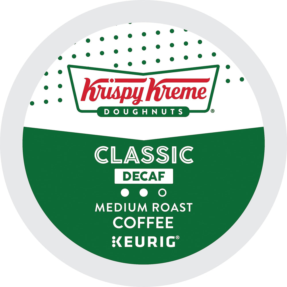 Krispy Kreme opened box with pods visible for convenient single-serve use
