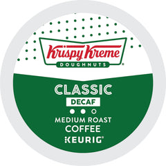 Krispy Kreme opened box with pods visible for convenient single-serve use