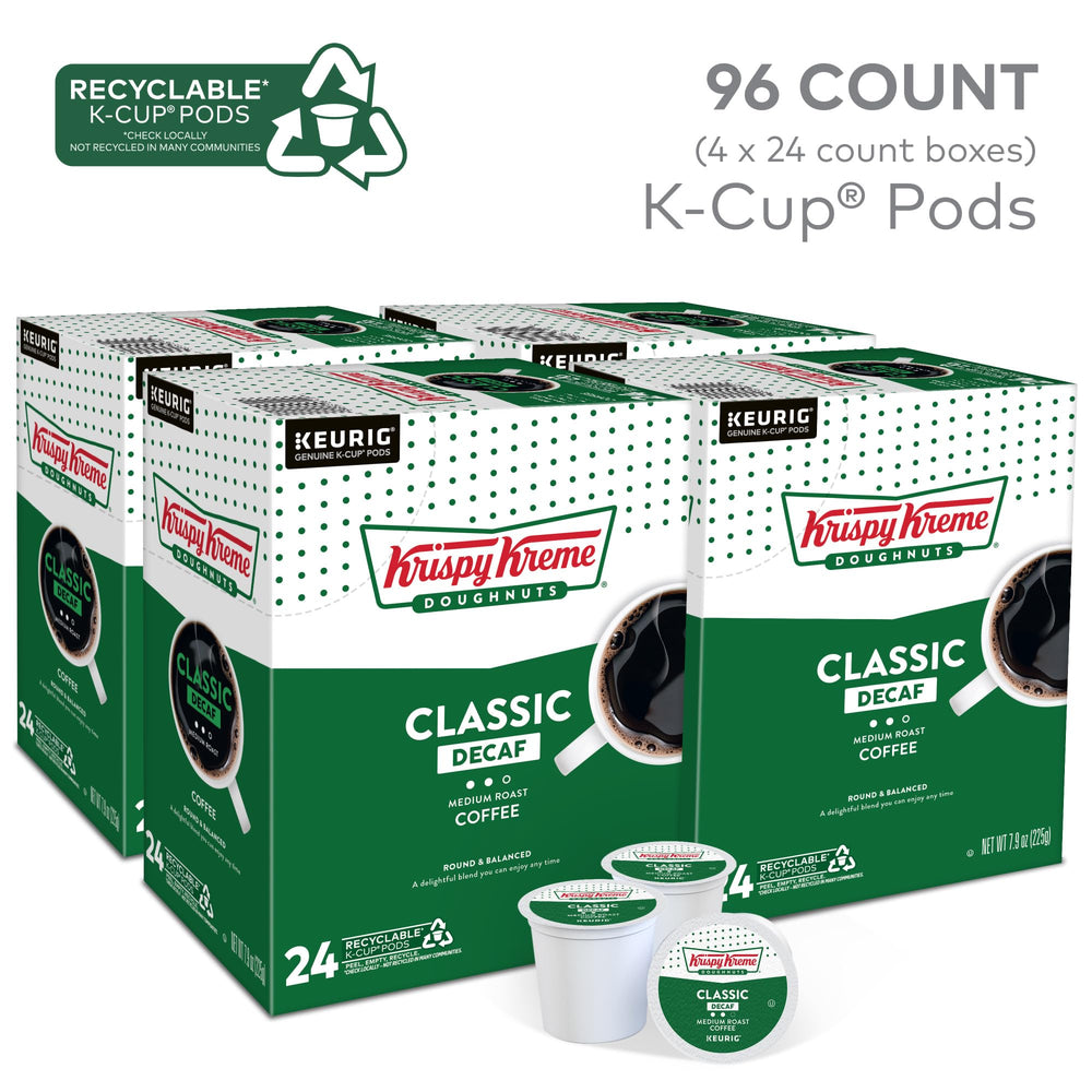 Krispy Kreme K-Cup close-up showing pod detail and easy single-serve use