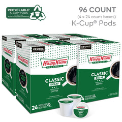 Krispy Kreme K-Cup close-up showing pod detail and easy single-serve use