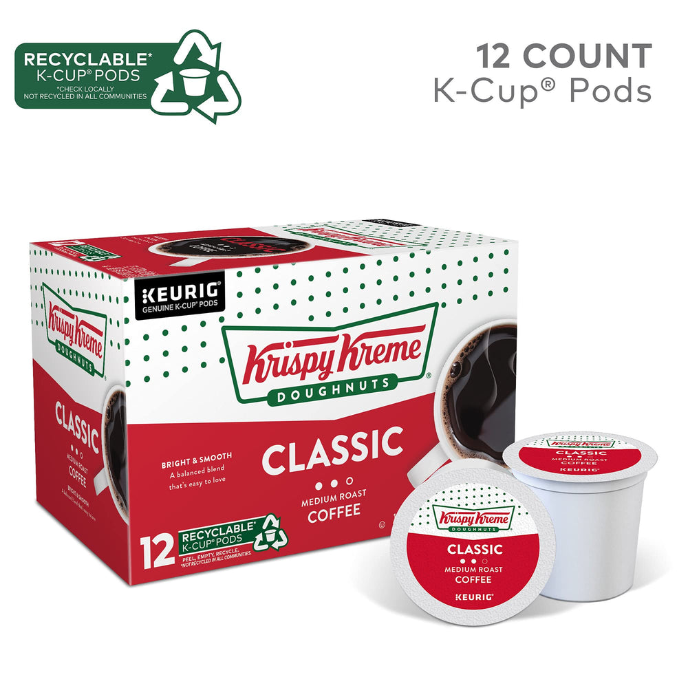 Krispy Kreme label and OU kosher badge displaying certification and trust