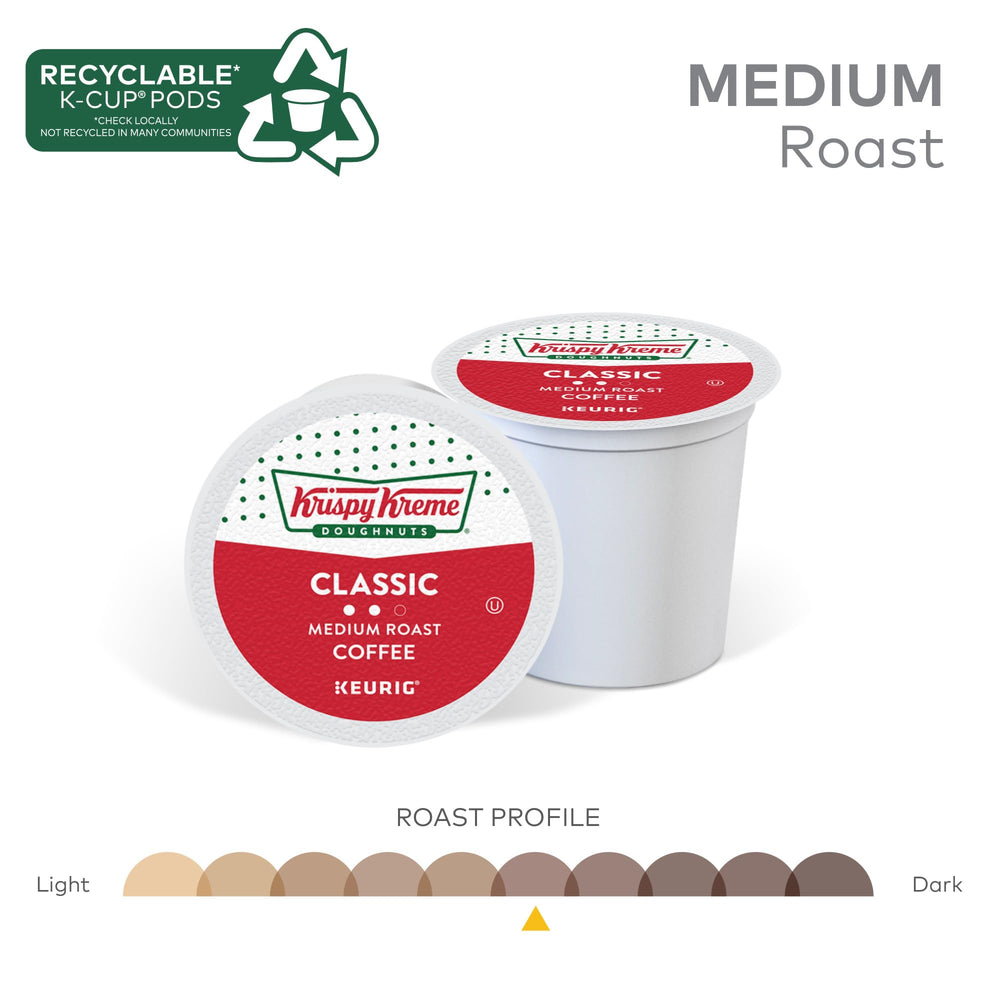 Product label showing kosher symbol and medium roast details for clarity