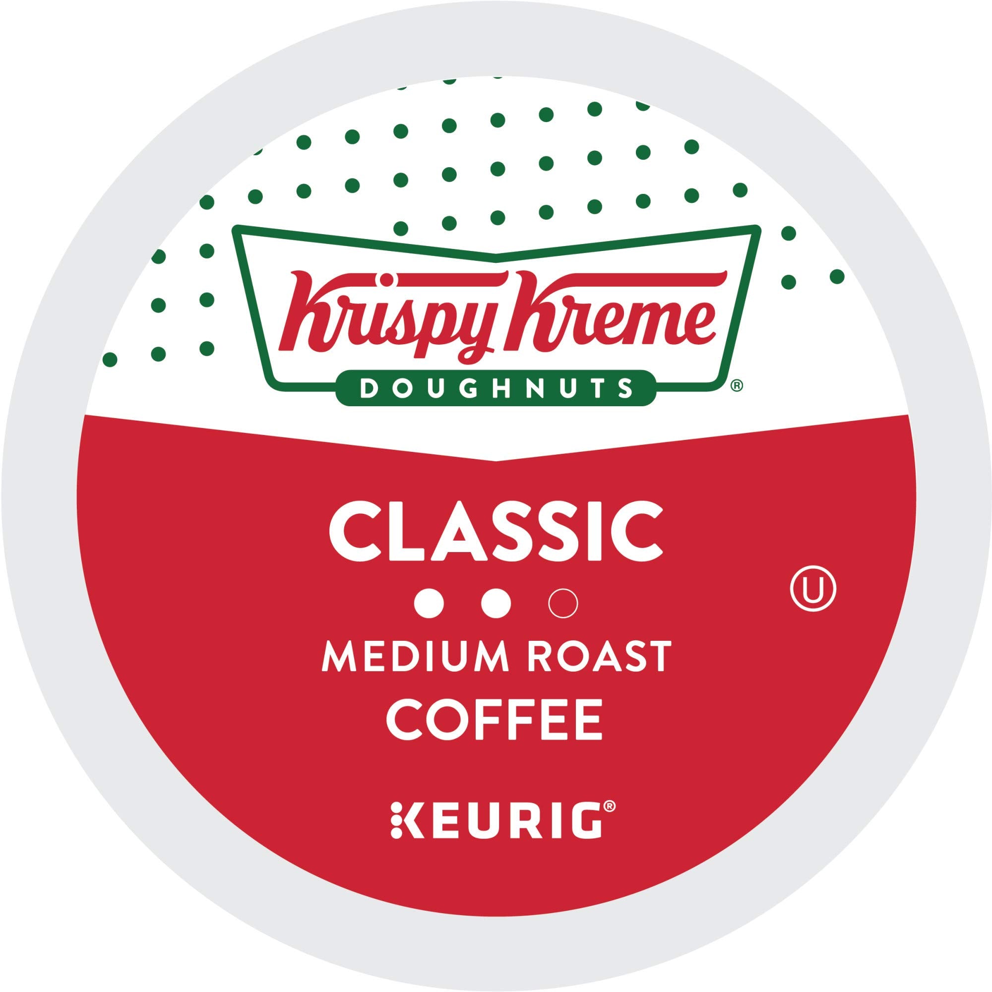 Twelve Krispy Kreme pods arranged to show quantity and grab-and-go convenience