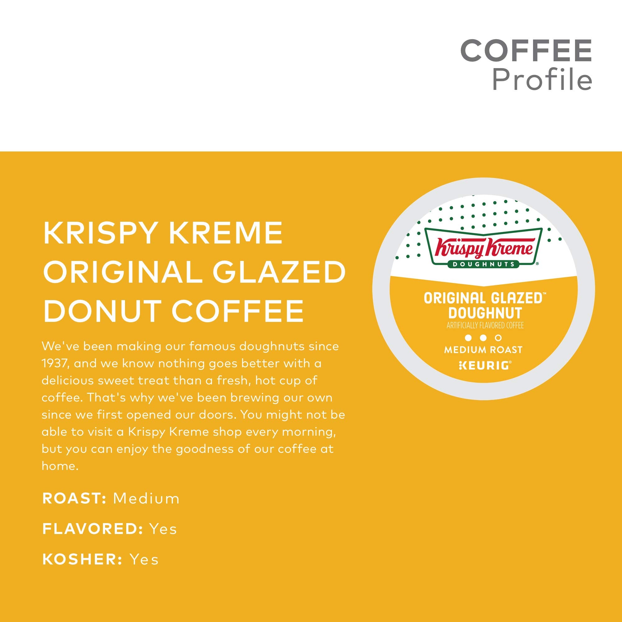 Close-up of Krispy Kreme pod lid and filter, showing sealed freshness benefit