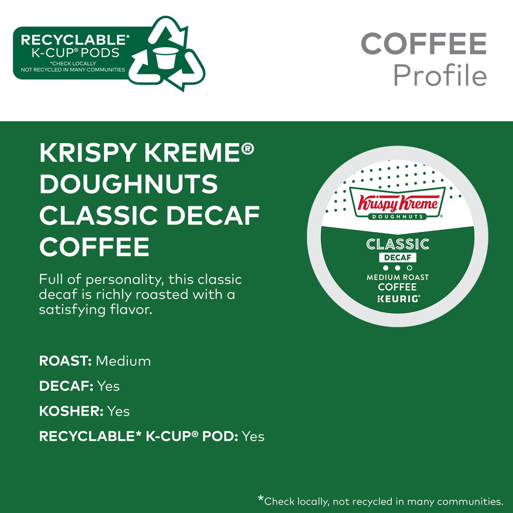 Krispy Kreme pods lined up to show texture and consistent brewing benefit