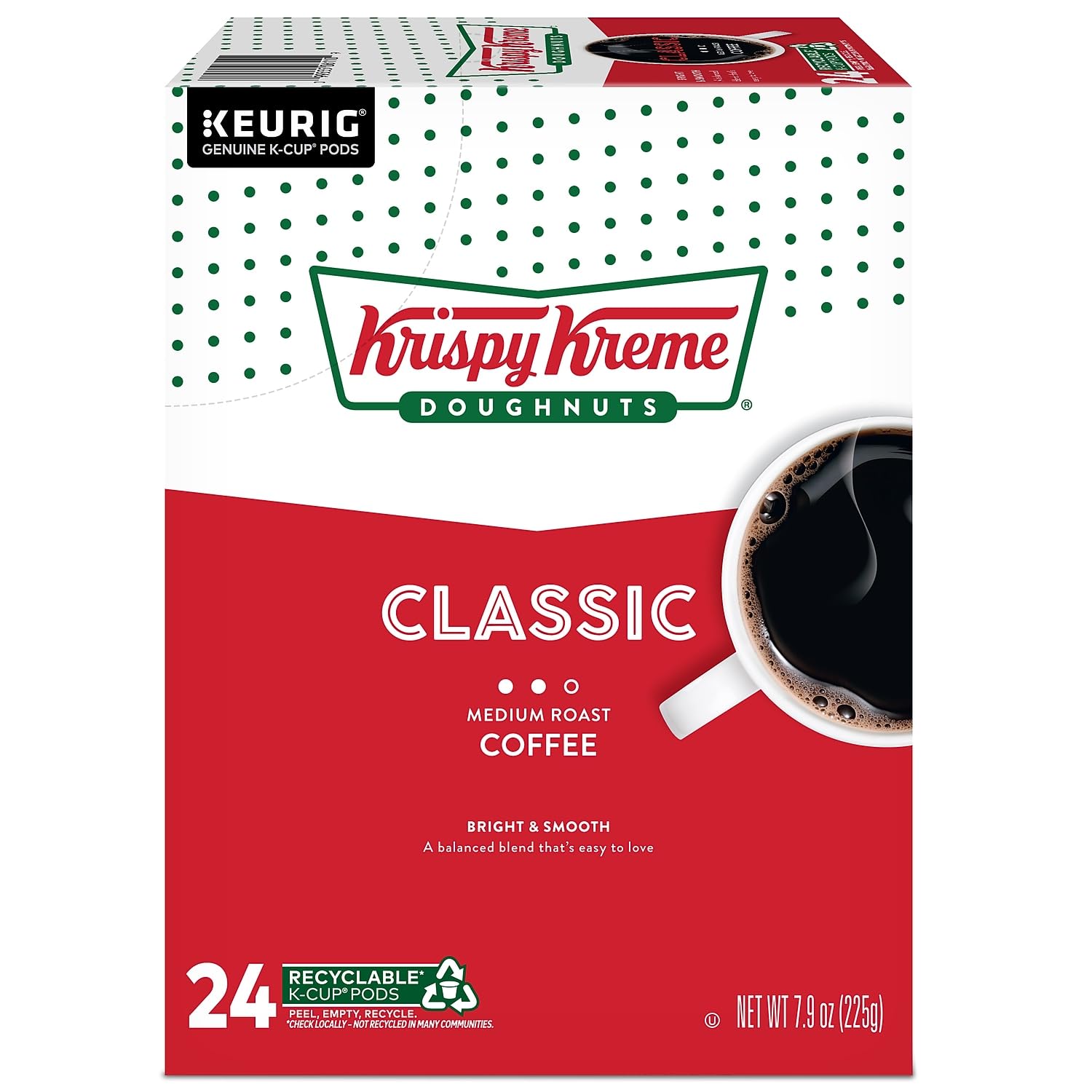 Krispy Kreme cup beside doughnut pairing that enhances breakfast enjoyment