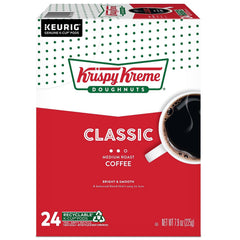 Krispy Kreme cup beside doughnut pairing that enhances breakfast enjoyment
