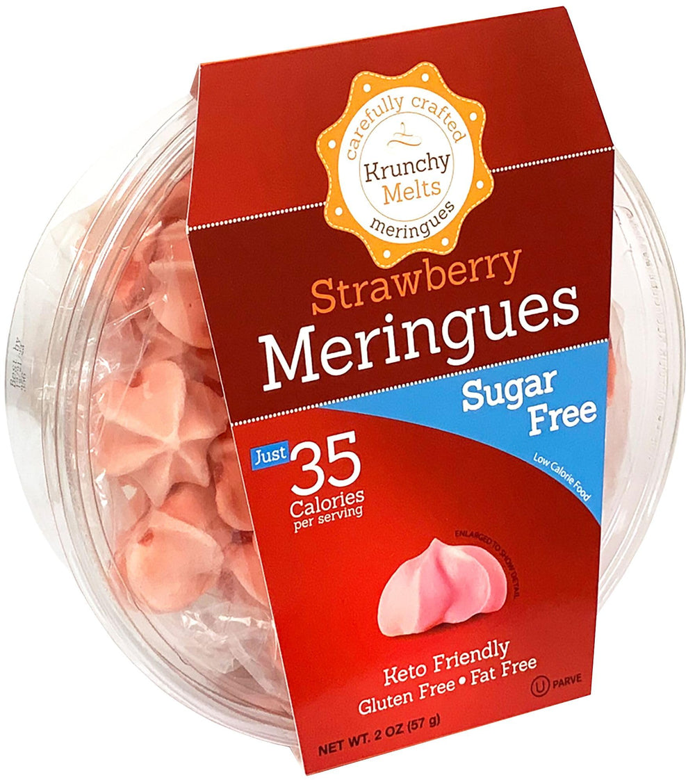 Krunchy Melts front packaging showing clear 2 oz pouch and label, great for portion control