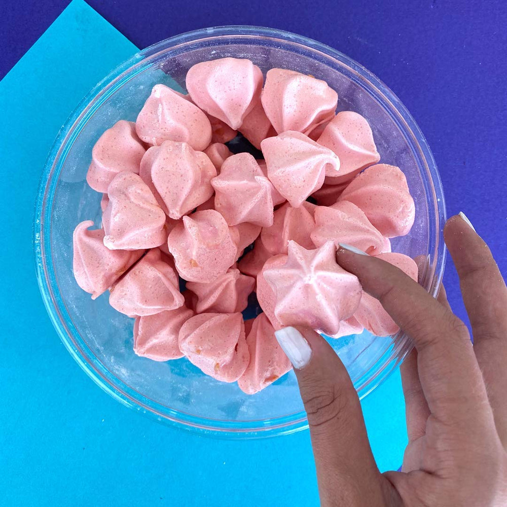 Krunchy Melts displayed in a serving bowl at a party gives a mess-free dessert option