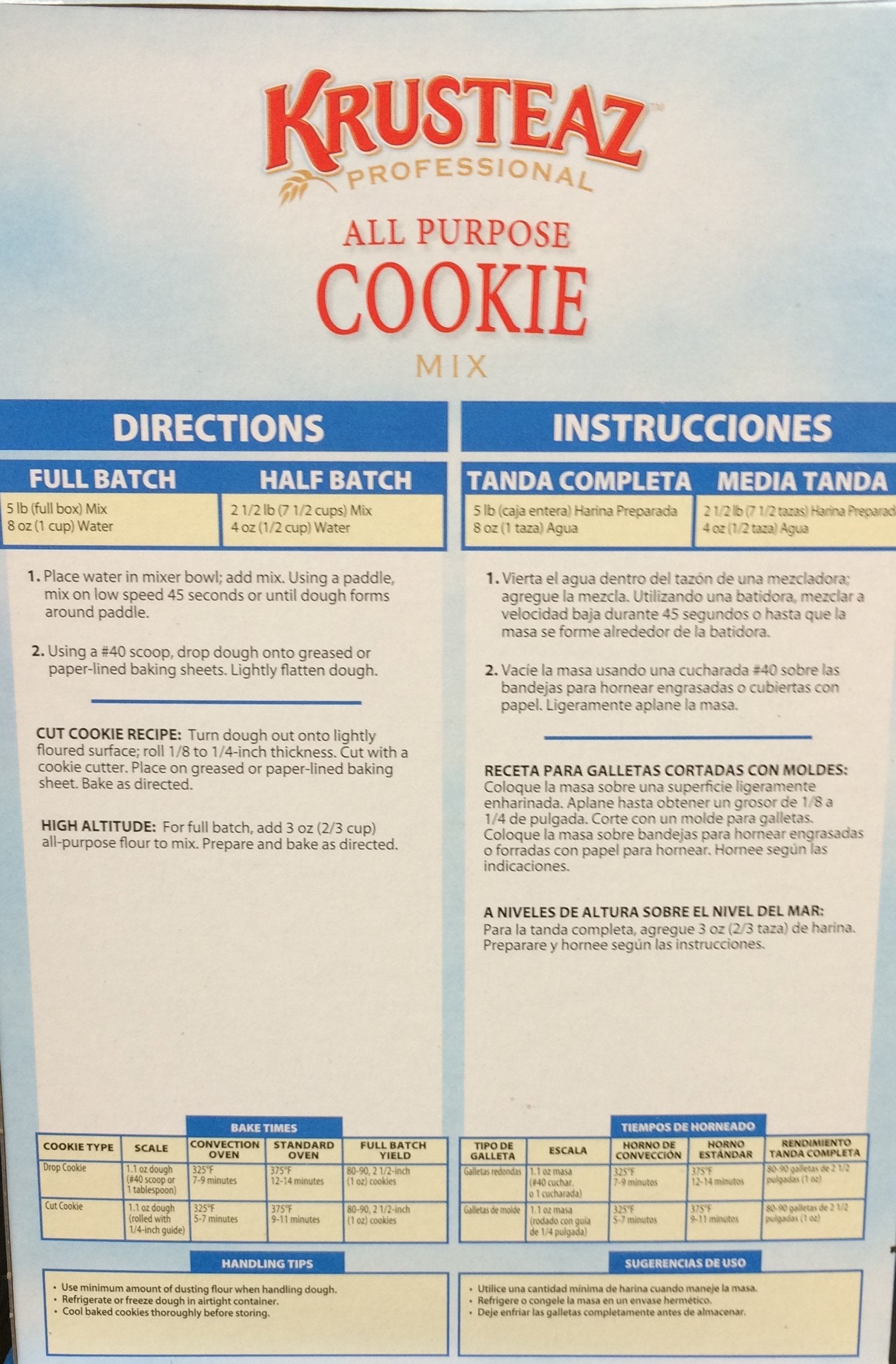 Close-up of Krusteaz cookie dough texture highlighting mix consistency and easy customization