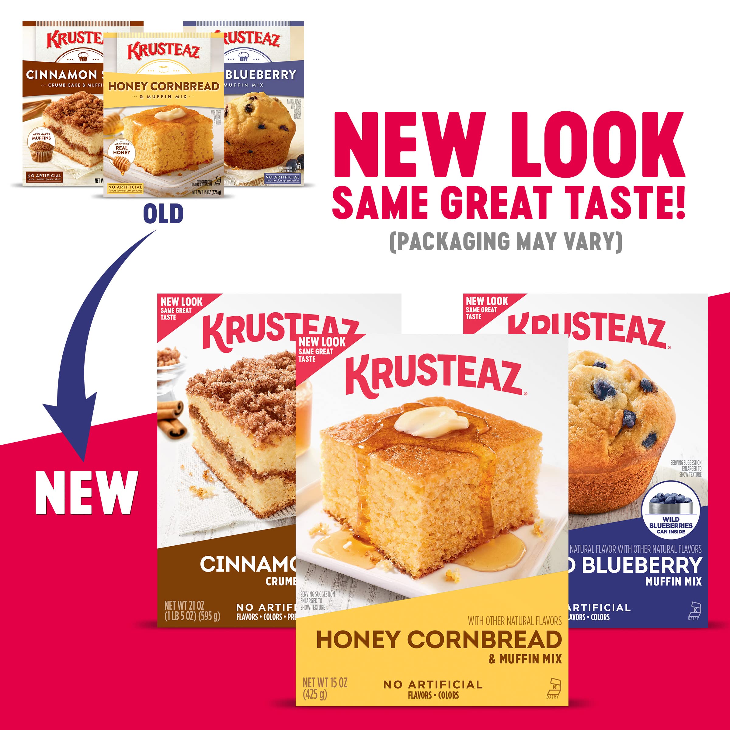 Warm Krusteaz muffin served with vanilla ice cream, decadent dessert pairing idea