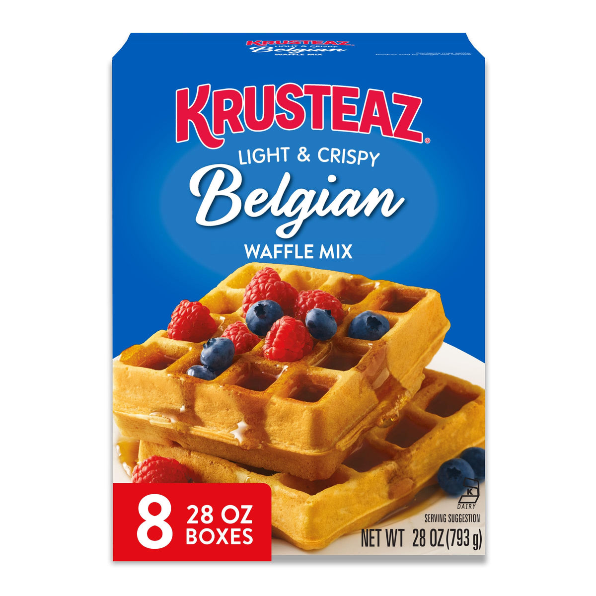 Krusteaz front box showing product branding and easy-prepare benefit