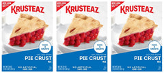 Krusteaz front packaging showing three 20oz boxes and easy baking convenience