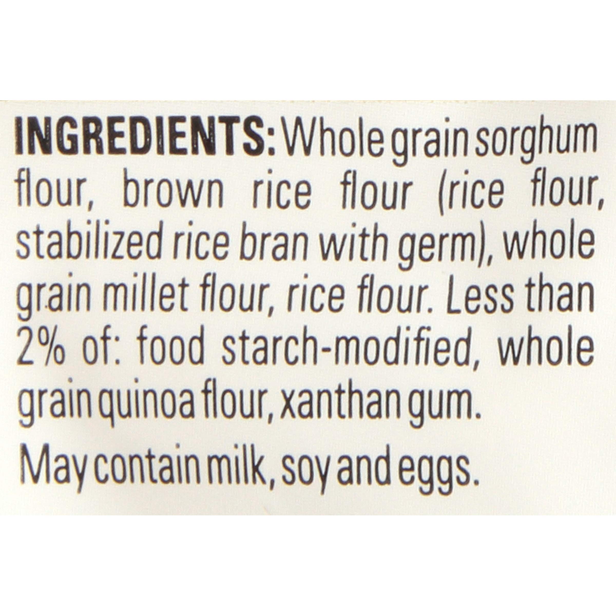 Krusteaz flour measured on kitchen scale, precise baking results